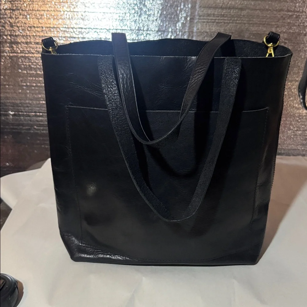 Madewell The Zip-Top Medium Transport Leather Tote - Picture 3 of 9
